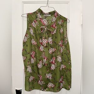 Jon & Anna contemporary, large, floral green and pink